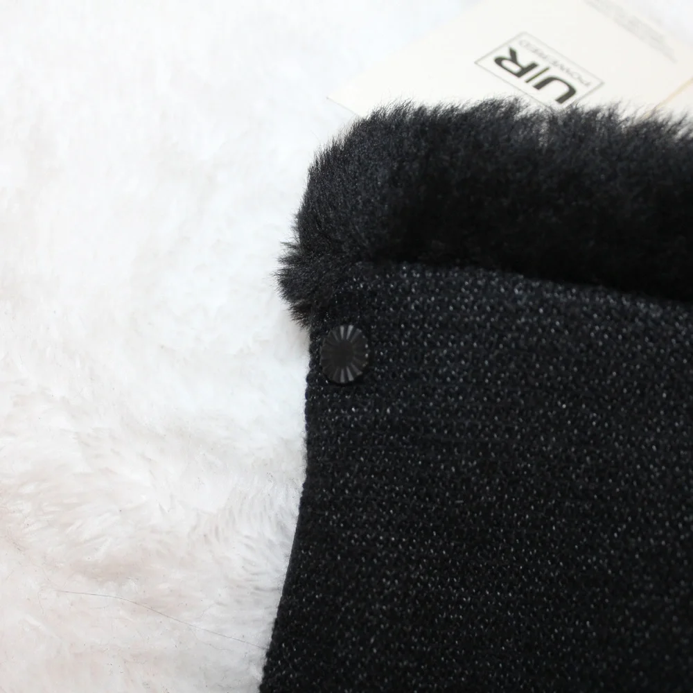 UGG TECH ENABLED KNIT LEATHER SHEARLING‎ GLOVES NEW